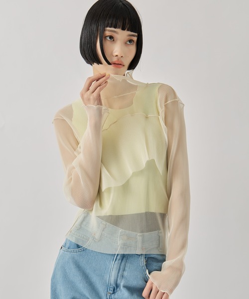 kotohayokozawa/コトハヨコザワ】GHOST TODO TOP *LONGSLEEVE HIGHNECK