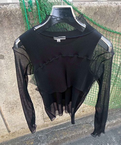 kotohayokozawa/コトハヨコザワ】GHOST TODO TOP *LONGSLEEVE HIGHNECK
