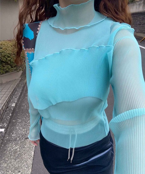 kotohayokozawa/コトハヨコザワ】GHOST TODO TOP *LONGSLEEVE HIGHNECK