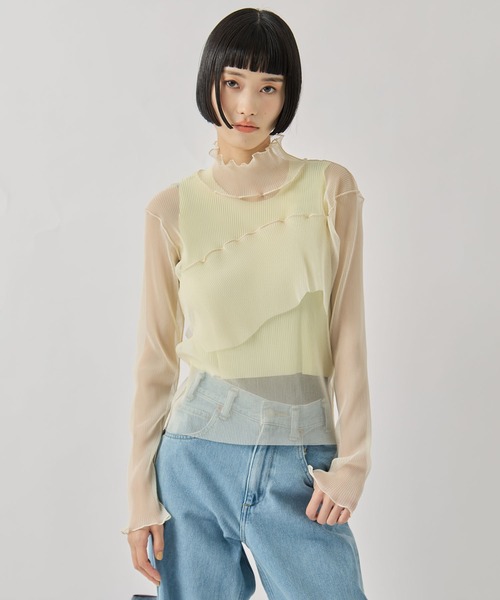 kotohayokozawa/コトハヨコザワ】GHOST TODO TOP *LONGSLEEVE HIGHNECK