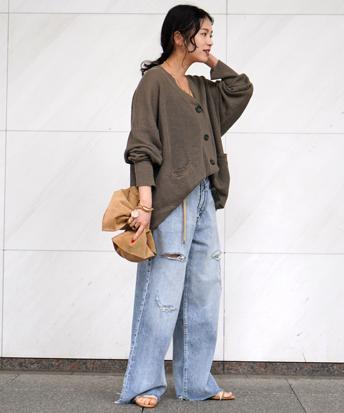 AP STUDIO（エーピーストゥディオ）の「ダメージカーディガン（カーディガン/ボレロ・レディース・アイボリー/ウッド・FREE）」の22枚目の写真