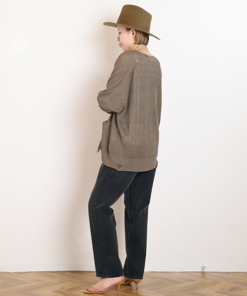 AP STUDIO（エーピーストゥディオ）の「ダメージカーディガン（カーディガン/ボレロ・レディース・アイボリー/ウッド・FREE）」の8枚目の写真