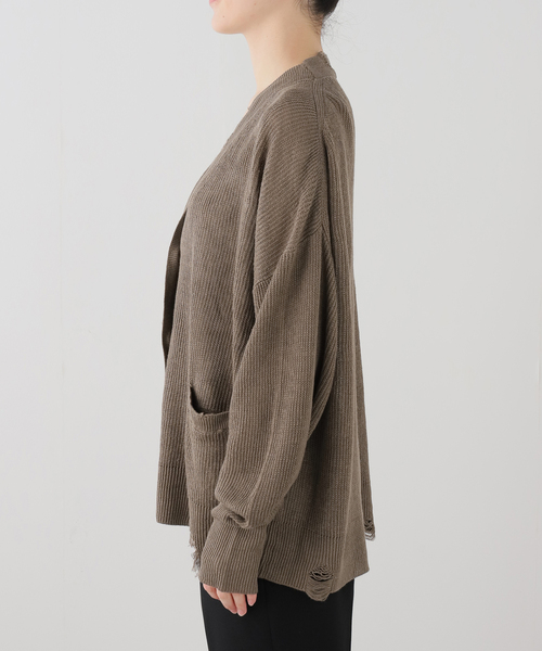 AP STUDIO（エーピーストゥディオ）の「ダメージカーディガン（カーディガン/ボレロ・レディース・アイボリー/ウッド・FREE）」の11枚目の写真