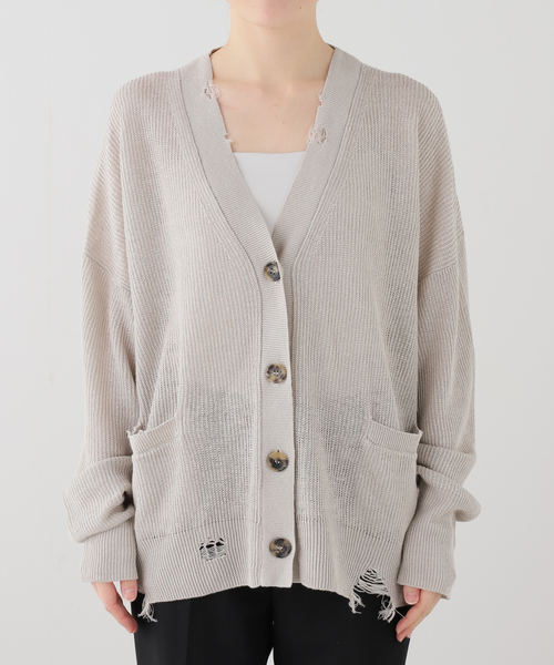AP STUDIO（エーピーストゥディオ）の「ダメージカーディガン（カーディガン/ボレロ・レディース・アイボリー/ウッド・FREE）」の20枚目の写真