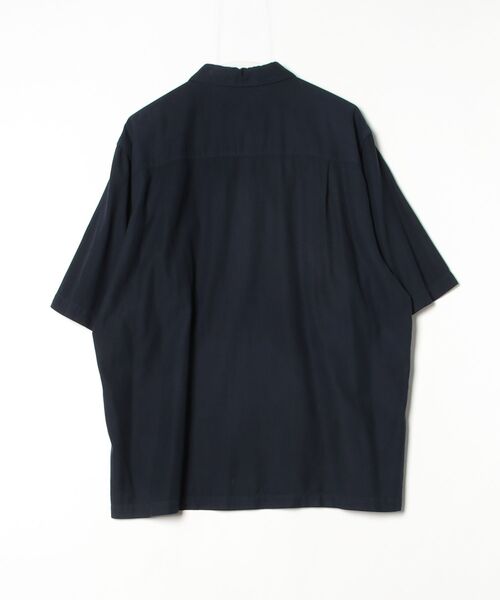 ATON（エイトン）の「【ATON】 COTTON SILK VIERA LOOSE FIT HALF SLEEVE SHIRT（シャツ/ブラウス・メンズ・ネイビー・6）」の6枚目の写真