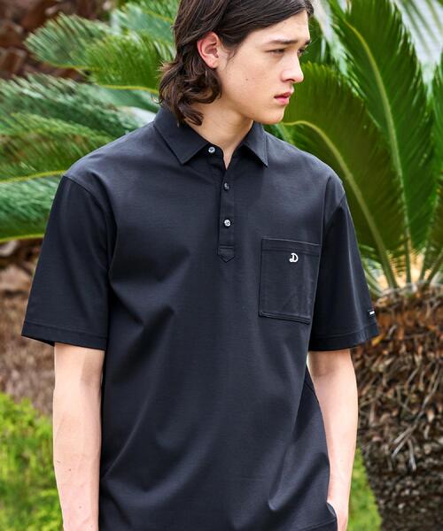 DRESSTERIOR(ドレステリア)の「【接触冷感/抗菌防臭/消臭/Safari5月号掲載】ICE CLEAR COTTON オーバーフィットポロシャツ(ポロシャツ・メンズ・ホワイト/ブラウン系その他/ブラック/ネイビー/ピンク・91/90/92/94)」の9枚目の写真