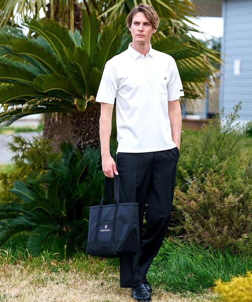 DRESSTERIOR(ドレステリア)の「【接触冷感/抗菌防臭/消臭/Safari5月号掲載】ICE CLEAR COTTON オーバーフィットポロシャツ(ポロシャツ・メンズ・ホワイト/ブラウン系その他/ブラック/ネイビー/ピンク・91/90/92/94)」の12枚目の写真