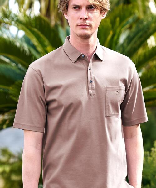 DRESSTERIOR(ドレステリア)の「【接触冷感/抗菌防臭/消臭/Safari5月号掲載】ICE CLEAR COTTON オーバーフィットポロシャツ(ポロシャツ・メンズ・ホワイト/ブラウン系その他/ブラック/ネイビー/ピンク・91/90/92/94)」の13枚目の写真