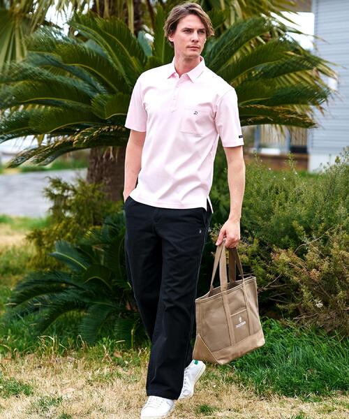 DRESSTERIOR(ドレステリア)の「【接触冷感/抗菌防臭/消臭/Safari5月号掲載】ICE CLEAR COTTON オーバーフィットポロシャツ(ポロシャツ・メンズ・ホワイト/ブラウン系その他/ブラック/ネイビー/ピンク・91/90/92/94)」の16枚目の写真
