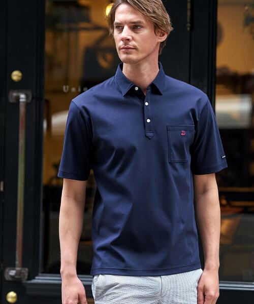 DRESSTERIOR(ドレステリア)の「【接触冷感/抗菌防臭/消臭/Safari5月号掲載】ICE CLEAR COTTON オーバーフィットポロシャツ(ポロシャツ・メンズ・ホワイト/ブラウン系その他/ブラック/ネイビー/ピンク・91/90/92/94)」の17枚目の写真