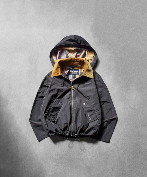 Barbour(バブアー)の「(BARBOUR)WEAVER SHOWERPROOF JACKET(ブルゾン・レディース・ブラック/カーキ・M)」の4枚目の写真