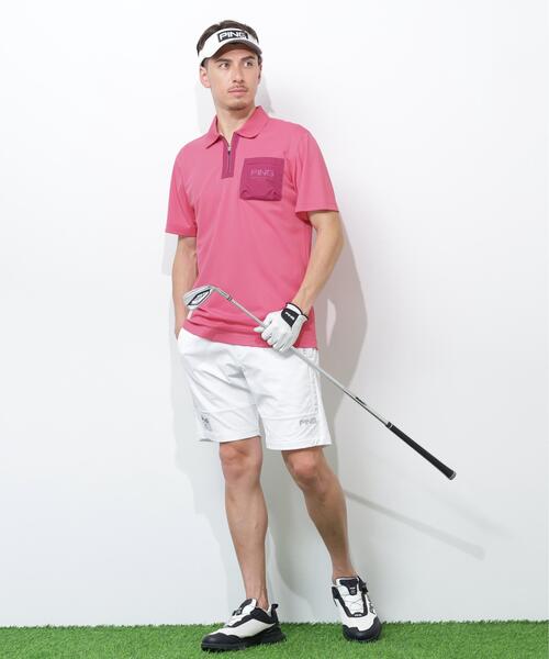 PING(ピン)の「【PING APPAREL】全方向ストレッチ 緯二重ショートパンツ <GOLD> (MENS)(その他パンツ・メンズ・ホワイト/ブラック/ベージュ・M/LL/LL1/S/L)」の5枚目の写真