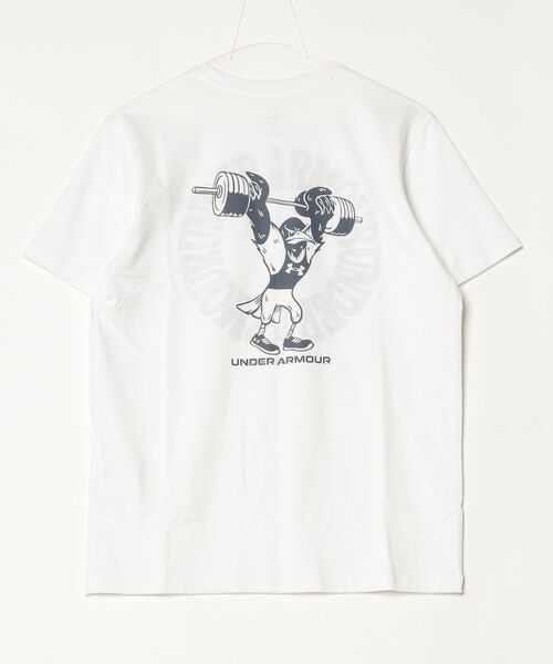 UNDER ARMOUR（アンダーアーマー）の「【別注】アンダーアーマー  UAパフォーマンスコットン グラフィック ショートスリーブ Tシャツ 限定コラボ（Tシャツ/カットソー・メンズ・ブラック/ホワイト/ダークブルー・S/M/L/LL/3L）」の13枚目の写真