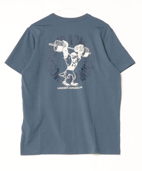 UNDER ARMOUR（アンダーアーマー）の「【別注】アンダーアーマー  UAパフォーマンスコットン グラフィック ショートスリーブ Tシャツ 限定コラボ（Tシャツ/カットソー・メンズ・ブラック/ホワイト/ダークブルー・S/M/L/LL/3L）」の14枚目の写真