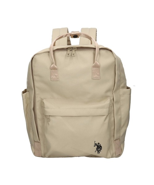 U.S. POLO ASSN.（ユーエスポロアッスン）の「【U.S. POLO ASSN.】スクエアバックパック　USPA-2740（バックパック/リュック・レディース・オフホワイト/ブルー/グレー/ブラック/ピンク/グリーン/レッド/ベージュ/イエロー/ネイビー・FREE）」の4枚目の写真