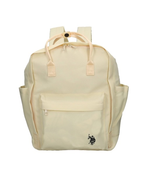U.S. POLO ASSN.（ユーエスポロアッスン）の「【U.S. POLO ASSN.】スクエアバックパック　USPA-2740（バックパック/リュック・レディース・オフホワイト/ブルー/グレー/ブラック/ピンク/グリーン/レッド/ベージュ/イエロー/ネイビー・FREE）」の2枚目の写真