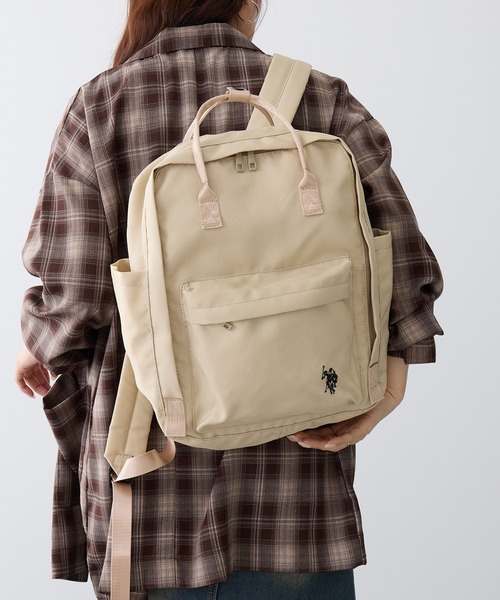 U.S. POLO ASSN.(ユーエスポロアッスン)の「【U.S. POLO ASSN.】スクエアバックパック USPA-2740(バックパック/リュック・レディース・オフホワイト/ブルー/グレー/ブラック/ピンク/グリーン/レッド/ベージュ/イエロー/ネイビー・FREE)」の18枚目の写真
