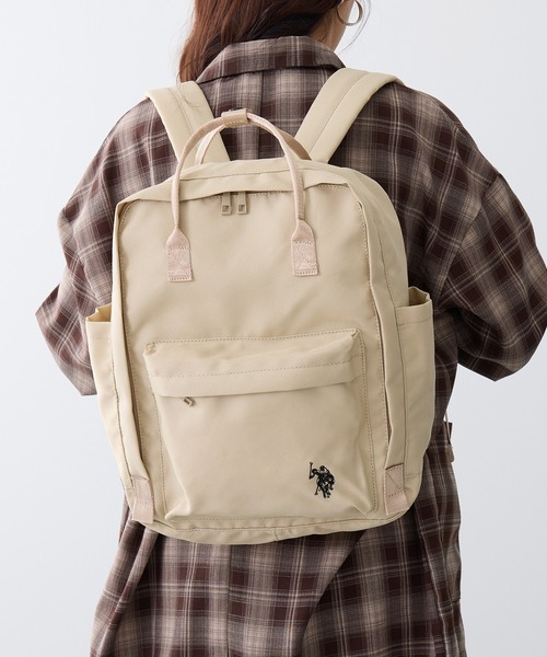 U.S. POLO ASSN.(ユーエスポロアッスン)の「【U.S. POLO ASSN.】スクエアバックパック USPA-2740(バックパック/リュック・レディース・オフホワイト/ブルー/グレー/ブラック/ピンク/グリーン/レッド/ベージュ/イエロー/ネイビー・FREE)」の17枚目の写真