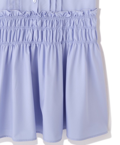 JILL by JILL STUART（ジルバイジルスチュアート）の「シャーリングミニシャツワンピース（ワンピース・レディース・ブルー/ホワイト系その他・FREE）」の16枚目の写真