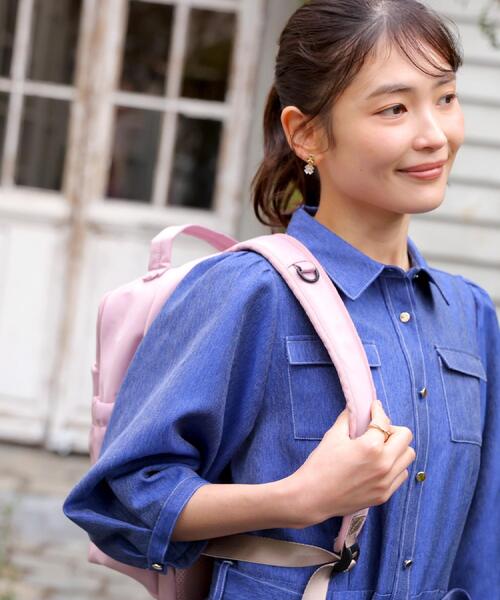 ITS'DEMO（イッツデモ）の「＜人間工学＞リュック（バックパック/リュック・レディース・グレー/ベビーピンク/ブラック/ナチュラル・00）」の6枚目の写真