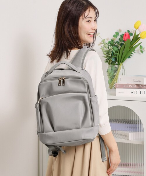 ITS'DEMO（イッツデモ）の「＜人間工学＞リュック（バックパック/リュック・レディース・グレー/ベビーピンク/ブラック/ナチュラル・00）」の9枚目の写真