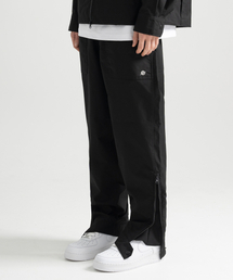 Poly Cotton Cargo Pants - BLACK