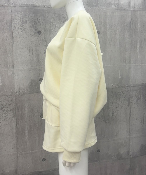 Miniministore(ミニミニストア)の「英字ロゴスウェットセットアップ大人可愛い(セットアップ・レディース・チャコールグレー/クリーム・FREE)」の10枚目の写真