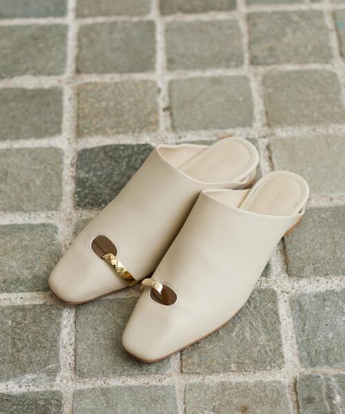 GALLEST(ギャレスト)の「【LE VERNIS】Toe ring Mules(サンダル・レディース・ブラック/オフホワイト・45/35)」の9枚目の写真