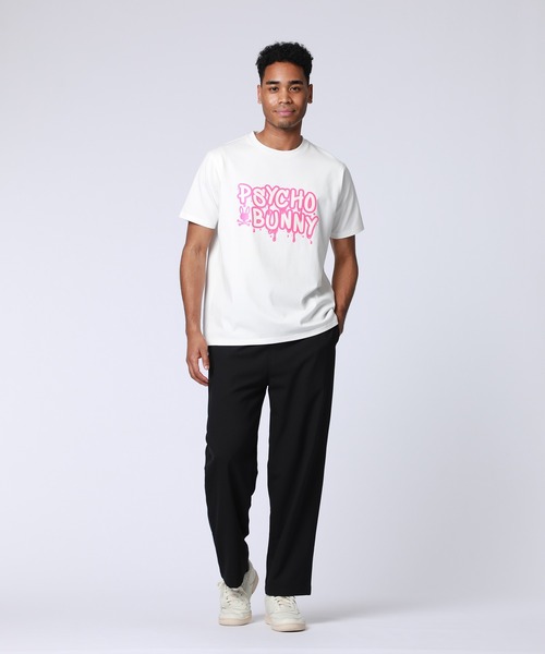 Psycho Bunny（サイコバニー）の「ドロッシーロゴ ラバープリントTシャツ（Tシャツ/カットソー・メンズ・ホワイト/ブラック・X-LARGE/LARGE/MEDIUM/SMALL）」の5枚目の写真