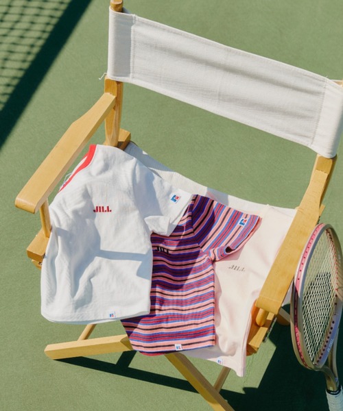 JILL by JILL STUART(ジルバイジルスチュアート)の「Russell Athletic別注Tシャツ(Tシャツ/カットソー・レディース・ピンク系その他/ピンク/ホワイト・FREE)」の1枚目の写真