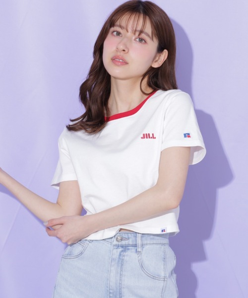 JILL by JILL STUART(ジルバイジルスチュアート)の「Russell Athletic別注Tシャツ(Tシャツ/カットソー・レディース・ピンク系その他/ピンク/ホワイト・FREE)」の15枚目の写真