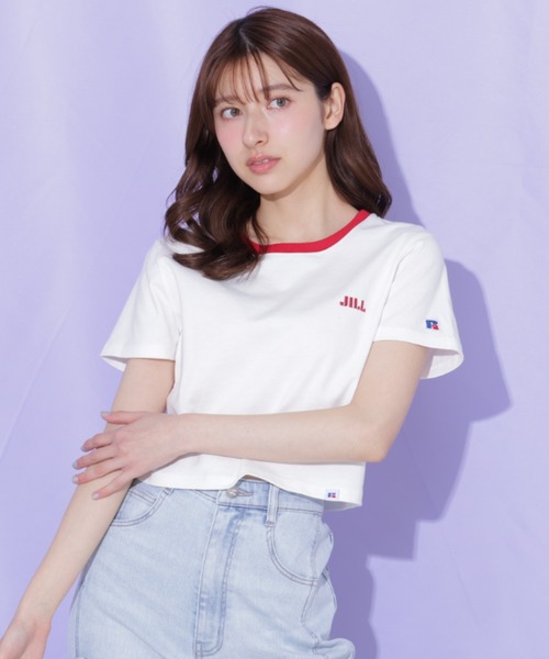 JILL by JILL STUART(ジルバイジルスチュアート)の「Russell Athletic別注Tシャツ(Tシャツ/カットソー・レディース・ピンク系その他/ピンク/ホワイト・FREE)」の14枚目の写真