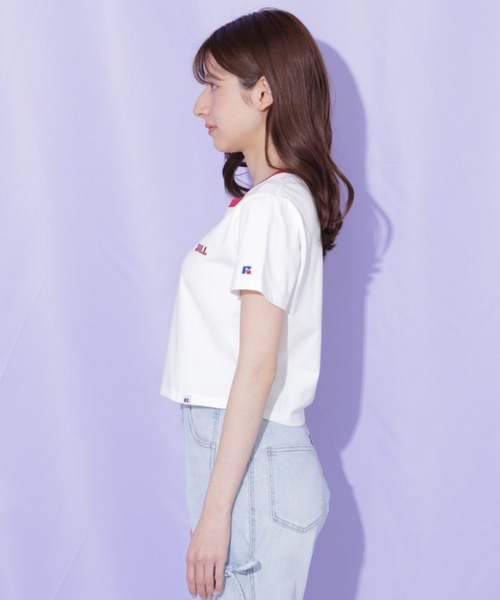 JILL by JILL STUART(ジルバイジルスチュアート)の「Russell Athletic別注Tシャツ(Tシャツ/カットソー・レディース・ピンク系その他/ピンク/ホワイト・FREE)」の17枚目の写真