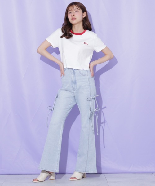 JILL by JILL STUART(ジルバイジルスチュアート)の「Russell Athletic別注Tシャツ(Tシャツ/カットソー・レディース・ピンク系その他/ピンク/ホワイト・FREE)」の19枚目の写真