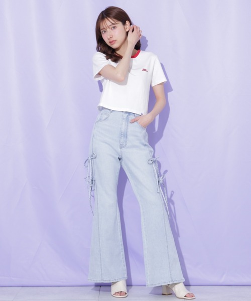 JILL by JILL STUART(ジルバイジルスチュアート)の「Russell Athletic別注Tシャツ(Tシャツ/カットソー・レディース・ピンク系その他/ピンク/ホワイト・FREE)」の18枚目の写真
