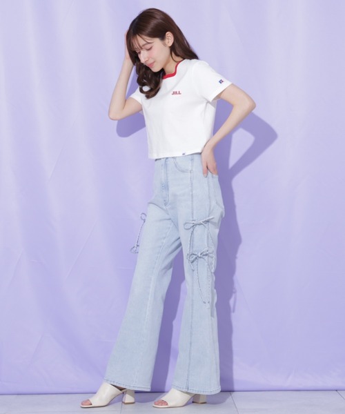 JILL by JILL STUART(ジルバイジルスチュアート)の「Russell Athletic別注Tシャツ(Tシャツ/カットソー・レディース・ピンク系その他/ピンク/ホワイト・FREE)」の20枚目の写真