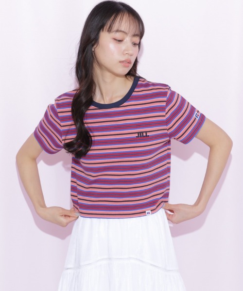 JILL by JILL STUART(ジルバイジルスチュアート)の「Russell Athletic別注Tシャツ(Tシャツ/カットソー・レディース・ピンク系その他/ピンク/ホワイト・FREE)」の7枚目の写真