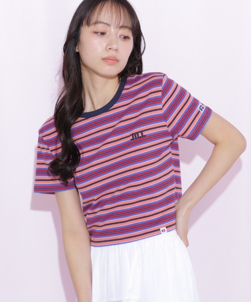 JILL by JILL STUART(ジルバイジルスチュアート)の「Russell Athletic別注Tシャツ(Tシャツ/カットソー・レディース・ピンク系その他/ピンク/ホワイト・FREE)」の10枚目の写真