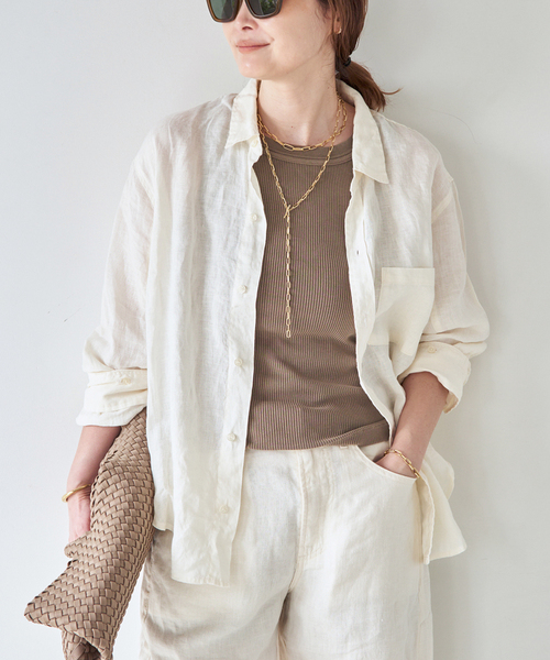 シャツ+ブラウス(半袖+袖なし) CITIZENS of HUMANITY kayla shrunken Kayla Shrunken Shirt in Optic White – Citizens of Humanity