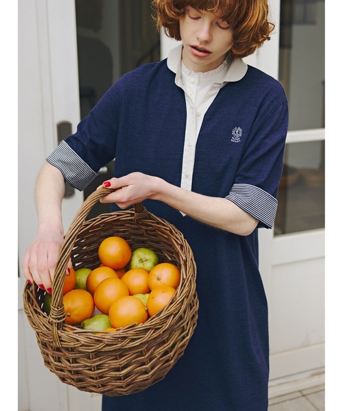 NATIC(ナティック)の「◆【NATIC×human woman】 マリンカラーワンピース(ワンピース・レディース・ネイビー/グレー・MEDIUM)」の1枚目の写真