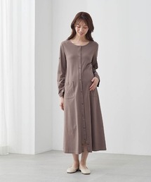 Belle Maison（ベルメゾン）の「授乳対応マタニティ２ＷＡＹワンピース長袖パジャマ（マタニティウェア/グッズ）」