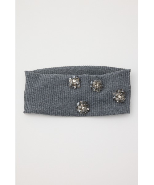 SLY(スライ)の「FLOWER SPARKLY HAIR BAND フラワースパークリーヘアバンド(ヘアバンド・レディース・杢グレー/ブラック・FREE)」の13枚目の写真