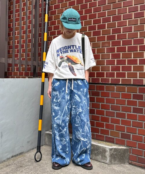 SOUNDSGOOOOD(サウンズグッド)の「【SOUNDS GOOOOD】アニマルフォトプリントTEE(Tシャツ/カットソー・レディース・ホワイト/グリーン・ONE SIZE)」の4枚目の写真