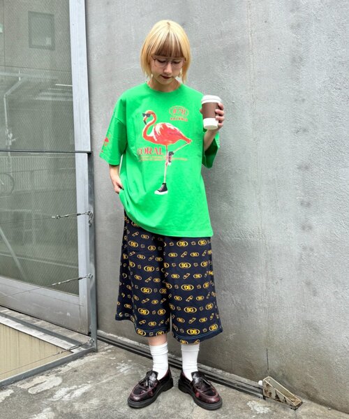SOUNDSGOOOOD(サウンズグッド)の「【SOUNDS GOOOOD】アニマルフォトプリントTEE(Tシャツ/カットソー・レディース・ホワイト/グリーン・ONE SIZE)」の5枚目の写真