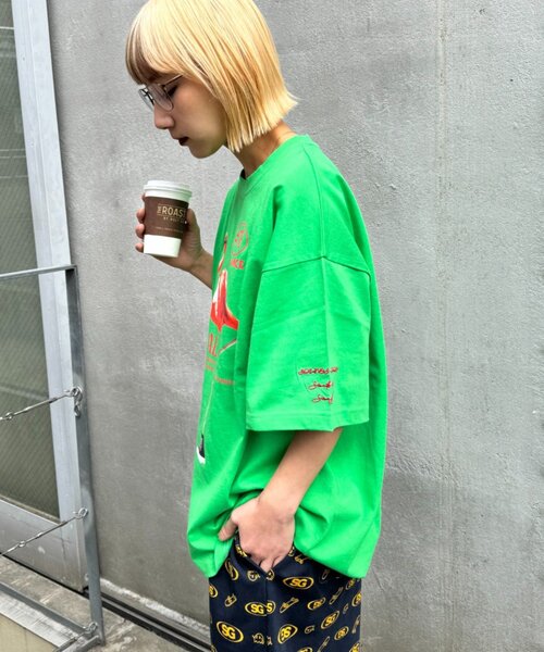 SOUNDSGOOOOD(サウンズグッド)の「【SOUNDS GOOOOD】アニマルフォトプリントTEE(Tシャツ/カットソー・レディース・ホワイト/グリーン・ONE SIZE)」の17枚目の写真