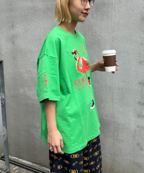 SOUNDSGOOOOD(サウンズグッド)の「【SOUNDS GOOOOD】アニマルフォトプリントTEE(Tシャツ/カットソー・レディース・ホワイト/グリーン・ONE SIZE)」の18枚目の写真