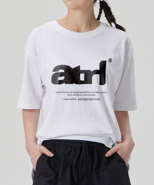 ASTRAL PROJECTION（アストラルプロジェクション）の「[ATRL]コットンルーズフィット半袖Tシャツ_ホワイト（Tシャツ/カットソー・メンズ・その他・XXL/XL/L/M）」の3枚目の写真