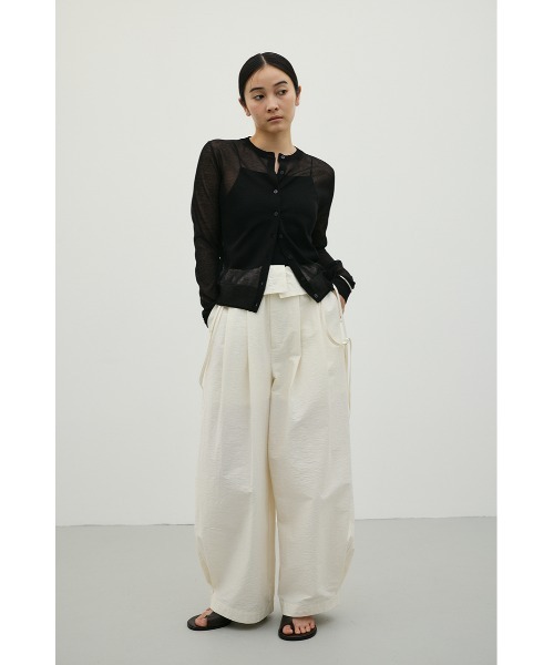 STYLEMIXER(スタイルミキサー)の「ウォッシャブルリネンニットカーディガン(カーディガン/ボレロ・レディース・ブラック/ピンク/ホワイト・FREE)」の6枚目の写真