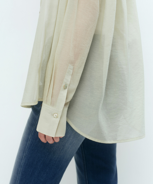 MUSINSA STANDARD WOMAN（ムシンサスタンダードウーマン）の「ウィメンズリラックスドシアシャツ[ペイルグリーン]（シャツ/ブラウス・レディース・その他・X-SMALL/SMALL/MEDIUM/LARGE）」の3枚目の写真