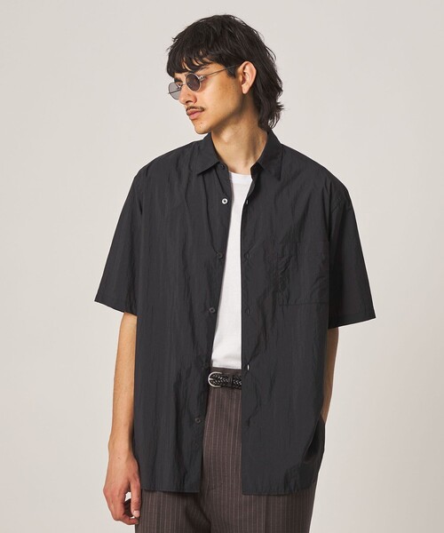 スティーブンアラン STEVEN ALAN 8222-260-0065 シャツ Steven Alan＞ ドレープ オープンカラー ショートスリーブ シャツ BOX